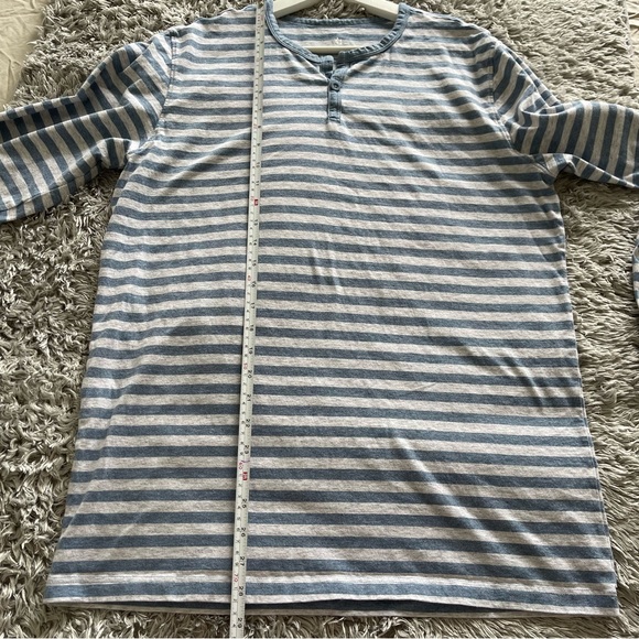 New David Archy Men's Cotton Strip Sleep ware Loungewear Top&Bottom SET - Picture 8 of 16